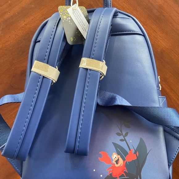 DISNEY PARKS LOUNGEFLY LITTLE MERMAID IN GROTTO IN BOAT  NWTB - Picture 5 of 5